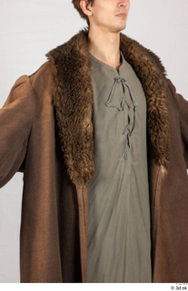  Photos Man in Historical Dress 36 grey shirt historical clothing jacket with fur upper body 0010.jpg